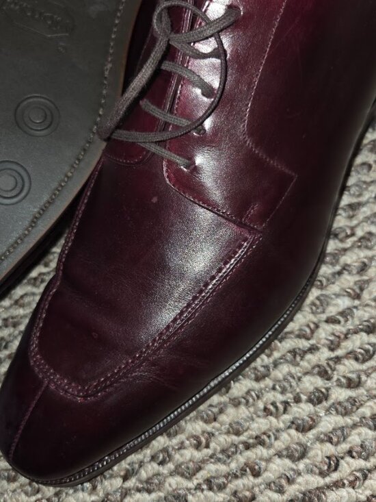 Cobbler Union Oxblood Burgundy Calfskin Norwegian Split Toe Derby UK 11 US 12 main image 4